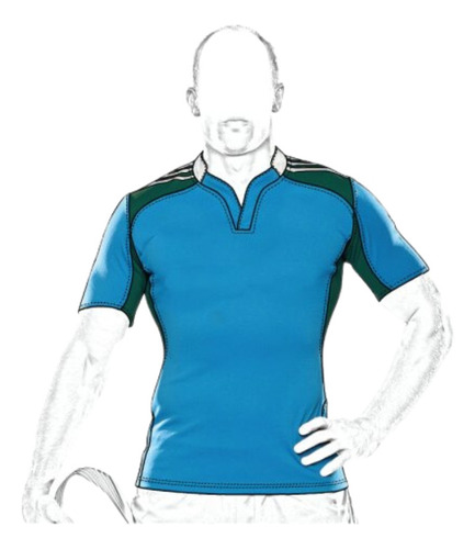 Molde, Patrón Camiseta Deporte Rugby Hombre