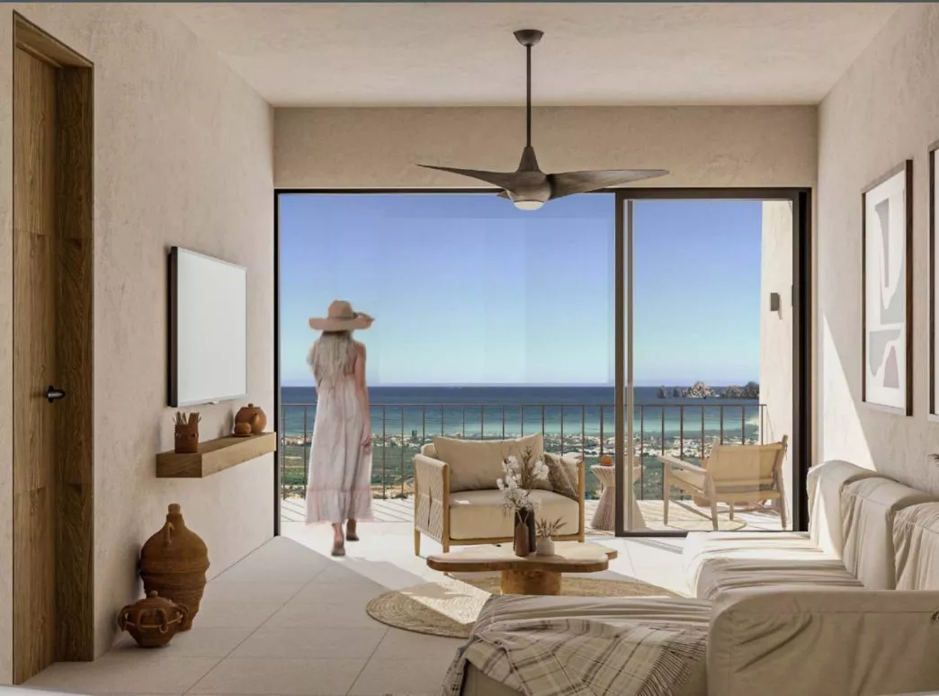 Condominio Con Vista Al Mar, Ventanas De Pared Completa, Gim