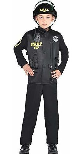 Amscan Swat Cop Disfraz De Halloween Para Niños Incluy...