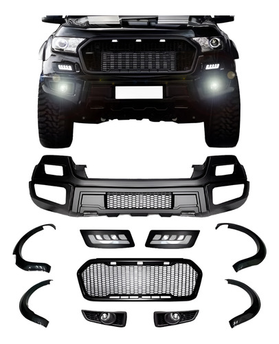 Kit Transformação Frente Ford Ranger Raptor 2017 18 19 202