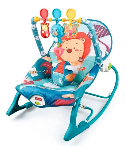 Imagen 1 de 1 de Silla Mecedora Vibradora Y Musical Para Bebe 3 En 1 Babyon