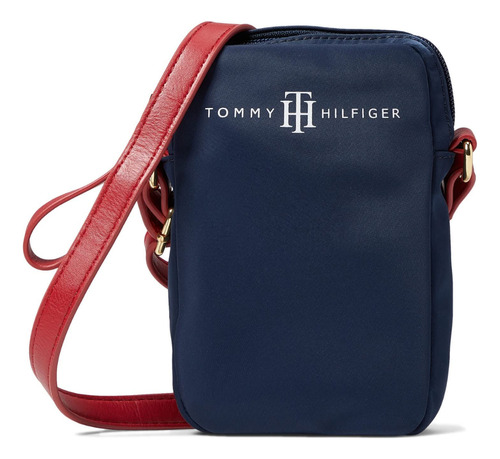 Cartera O Crossbody Mini Porta Celular Tommy Hilfiger - Azul