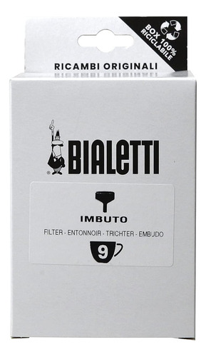 Embudo De Reemplazo De Bialetti Para Cafeteras Moka, 9 Taza