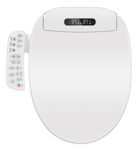 Asiento De Inodoro Para Bidé Cioreznt, Electrónico, Alargado
