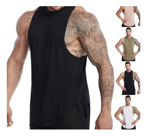 Polera Musculosa Sudadera Hombre Gimnasio Spandex Calidad