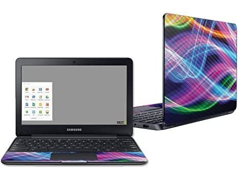 Piel Mightyskins Fibra De Carbono Para Samsung Chromebook 3 