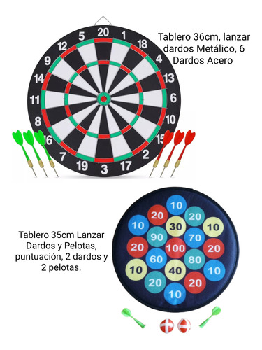 Set Tablero Lanzar Dardos, Puntuación, Apuestas, Tiro Blanco