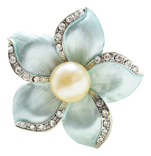 Broche De Cristal Moderno Con Forma De Flor Simulada Pins Co