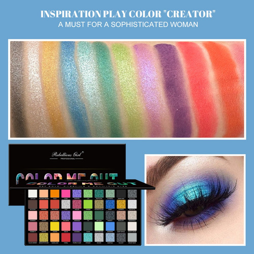 Fl Paleta De Sombras Maquillaje De Escenario Con 50 Sombras