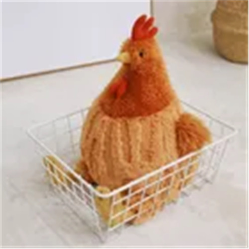 3pcs Pollo Suave Y Lindo, Juguete De Peluche Realista 23cm