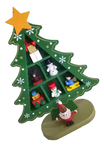 Árbol De Navidad De Madera De Mesa Exquisito Mini