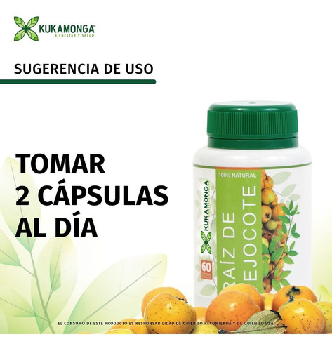 Raíz De Tejocote | 60 Cápsulas | Inhibidor De Apetito