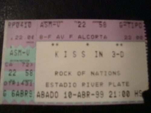 Kiss Entrada Show River 1999