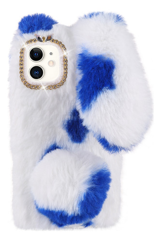 Funda De Teléfono Fluffy Plush Compatible Con iPhone 12 Mini