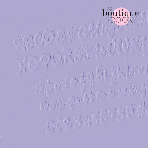 Sellos Lettering Letras Números 4 Cm Set Completo Repostería