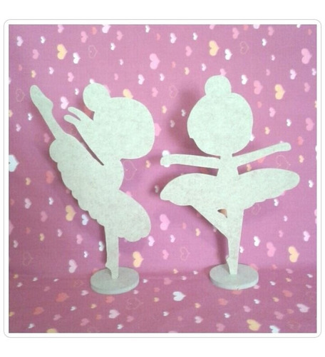 Kit 50 Bailarinas Infantil Mdf  Lembrancinha Decoração