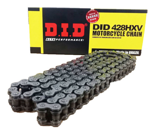 Corrente Com Retentor Nxr Bros 150 Did 428 X 128