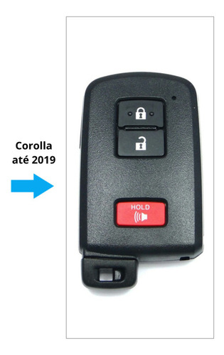 Capa Couro Chave De Presença Carro Toyota Corolla Xei