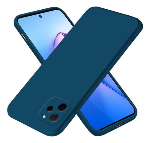 Funda Para Zte A71 Soft Feeling Antishock Azul Resistente
