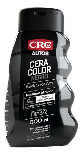 Cera 500 Ml Color Negro Automotriz Crc (10227384)