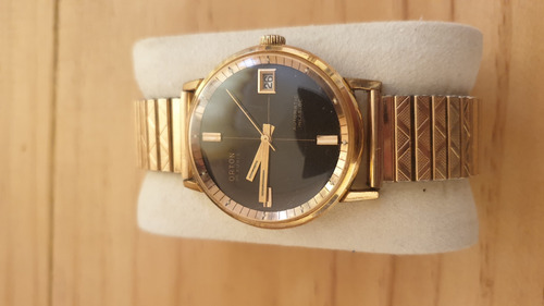 Imagen 1 de 7 de Reloj Automático Suizo Vintage Enchapado En Oro Marca Orton