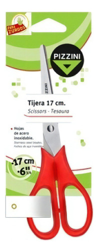 Tijera Para Zurdos Pizzini 17 Cm Ps69cz