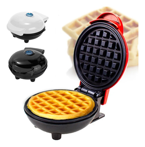 Mini Máquina De Fazer Waffle Grill Panqueca Elétrica Prática
