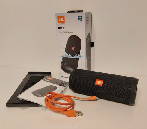 Parlante Bluetooth Jbl Flip 4 By Harman + Caja + Cargador