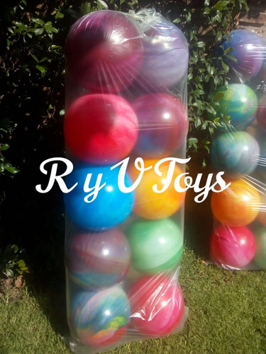 Imagen 8 de 9 de 10 Pelotas Playa Goma 25 Cm Alto Pvc Souvenirs Fiestas Jueg