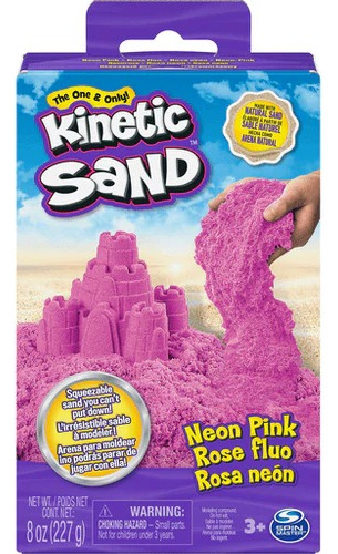 Kinetic Sand Neon Rosa Arena Cinética 227 Gr 