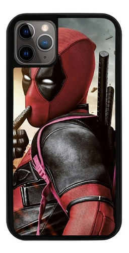 Funda Uso Rudo Tpu Para iPhone Deadpool Marvel Heroe Moda 10