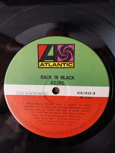 Vinil Ac/dc - Back In Black (1980) Estandar (Usado)