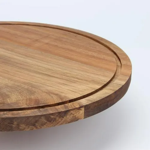 Stand De Madera Redondo 12'' Para Pasteles Y Servir Comida
