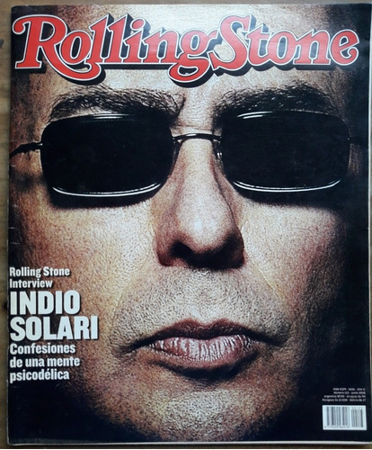 Revista Rolling Stone N°123 Año 2008 Indio Solari