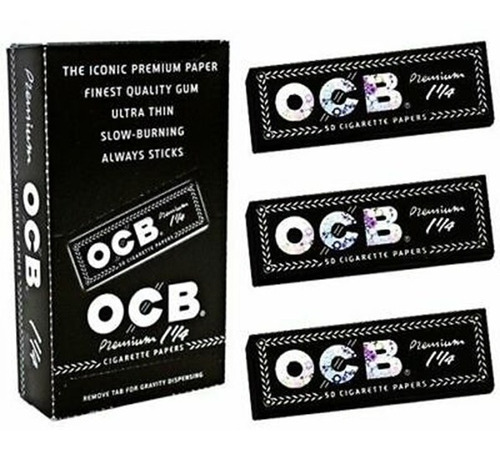 Rolling Paper Ocb 1.1/4 50 Hojas Caja Hecho France Chacao