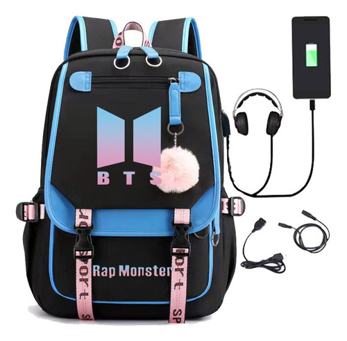 Nueva Mochila Para Estudiantes Teenage Group Bts Same Con Ca