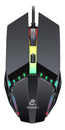 Mouse Gamer Competitivo Jeqang Jm-530 Luz Led Usb 4 Botones