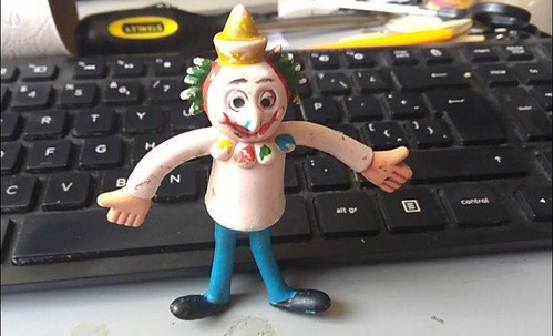 1975 Imperial Jack In The Box Bendable Clown Figure 9 Cms