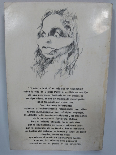 Gracias A La Vida Violeta Parra  /bernardo Subercaseaux/