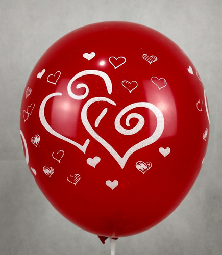 10 Globos Impresos Corazón Bucle Globocenter.mdq