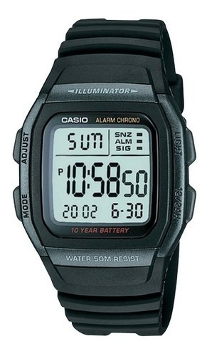 Reloj Hombre Casio W-96h-1b Negro Digital