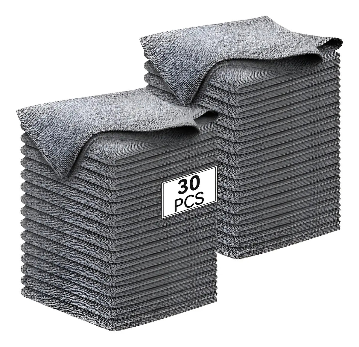 30 Trapos De Limpieza Paño Microfibra Toalla Multiusos 30x30