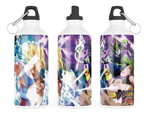 2 Botellas De Agua Sport Personalizadas Dragon Ball Fighterz