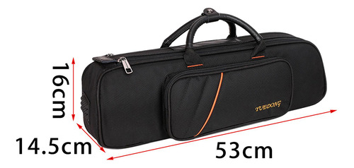 Trompeta Bolso De Mano Diseño De Doble Cremallera Estuche