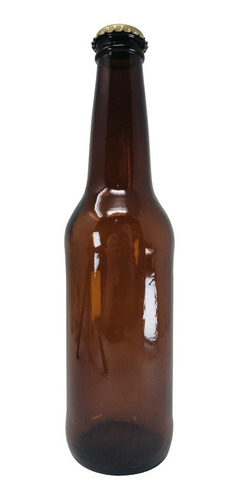 Botella De Vidrio 12oz 355ml, Cerveza Corcholata (52 Piezas) Color Dorado