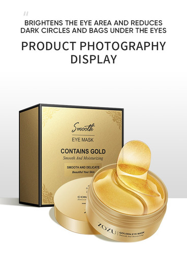Adesivo Hidratante Para Máscara De Olhos Zozu Gold