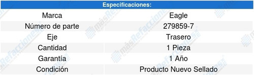 Base Amortiguador Trasera Cl L4 2.2l 97-97 Eagle 6521134