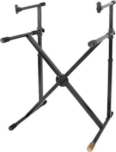 Soporte Hercules Ks210b - 2 Teclados - Tijera Pata Doble 