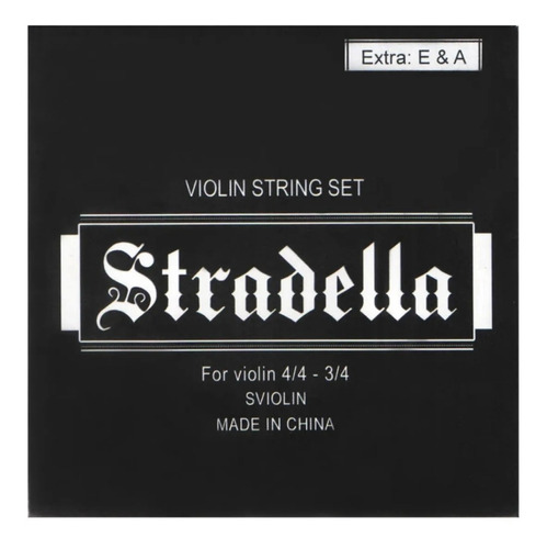 Cuerdas De Violin Stradella 4/4 3/4 Encordado Completo
