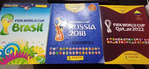 Album Panini Brasil 2014 2018 2022 Totalmente Llenos